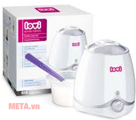 Máy hâm sữa lovi 12/202 có kèm theo chức năng máy tiệt trùng núm ti hoặc ti giả.