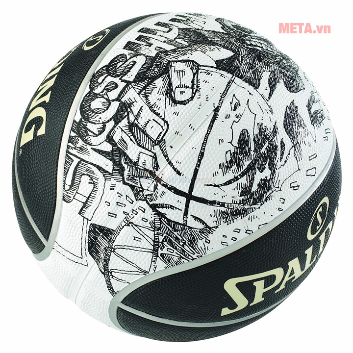 Bóng rổ Spalding Sketch Series Outdoor 83-534Z phù hợp với mọi mặt sân