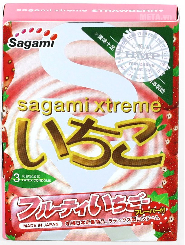 Bao cao su Sagami Sagami Xtreme Strawberry Bao cao su Sagami Sagami Xtreme Strawberry