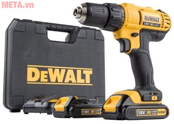 Bộ sản phẩm máy khoan vặn vít dùng pin DeWalt DCD771C2 