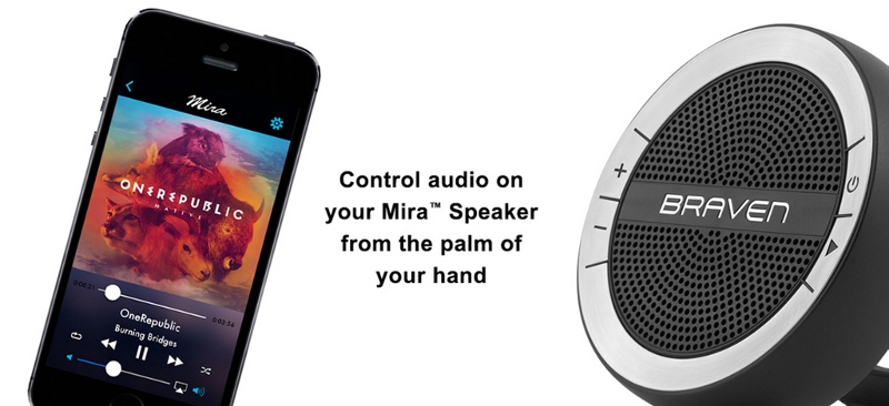 Download App dành riêng cho loa Mira của Braven Mira™ App để trải nhiệm thêm nhiều tiện ích 