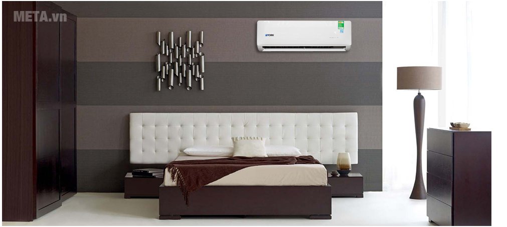 Điều hòa York YHGE12ZE 2 chiều 12000Btu có thiết kế sang trọng 