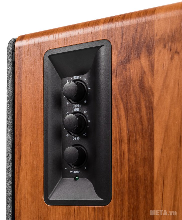 Loa Edifier R1280T dễ dàng điều chỉnh với các nút trên thân loa 