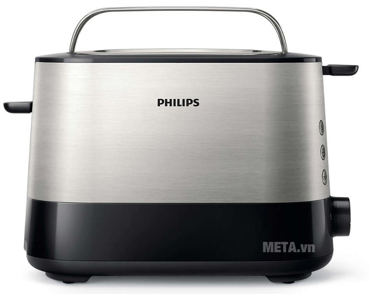 Máy nướng bánh mì Sandwich Philips HD2637 có vỏ máy bằng kim loại 