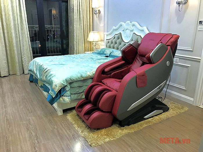 Ghế massage max669 nổi bật tại phòng ngủ 