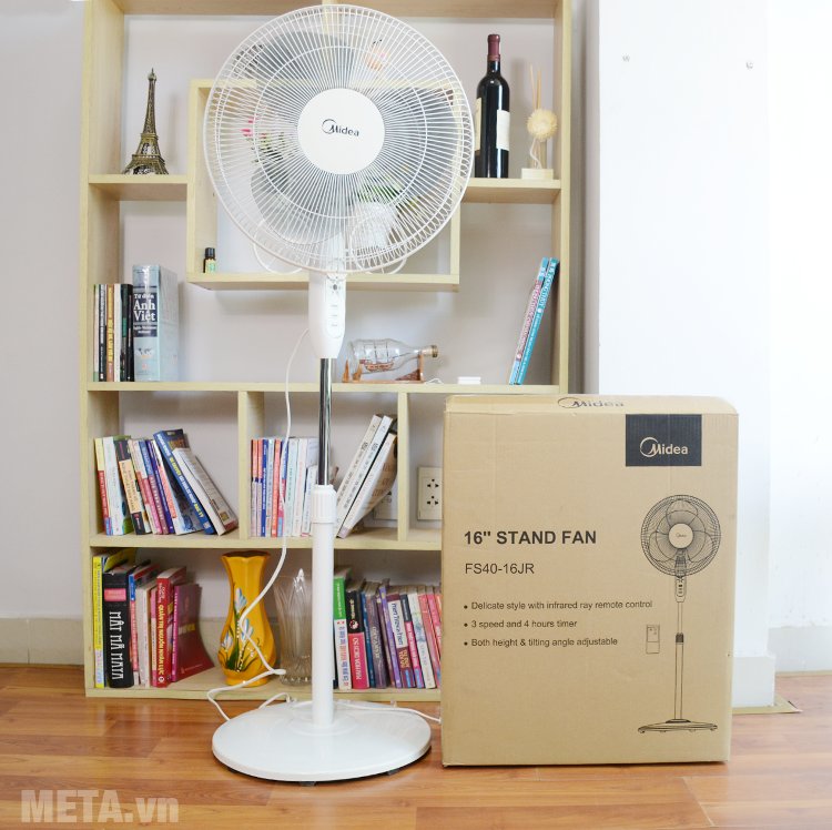 Quạt cây Midea FS40-16JR có hộp đựng bìa carton Quạt cây Midea FS40-16JR có hộp đựng bìa carton