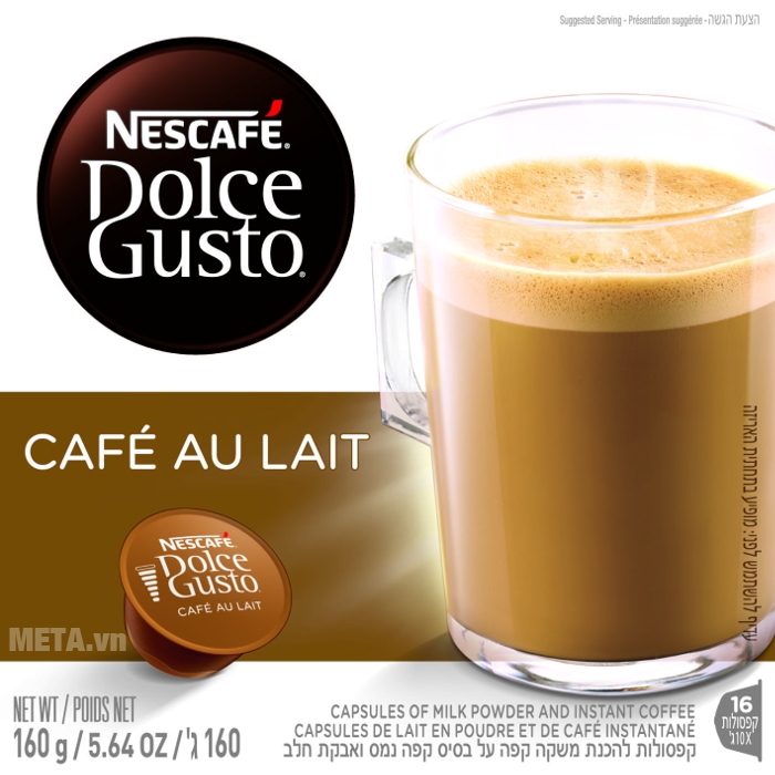 Viên nén cà phê vị cà phê sữa Nescafe Dolce Gusto – Café Au Lait