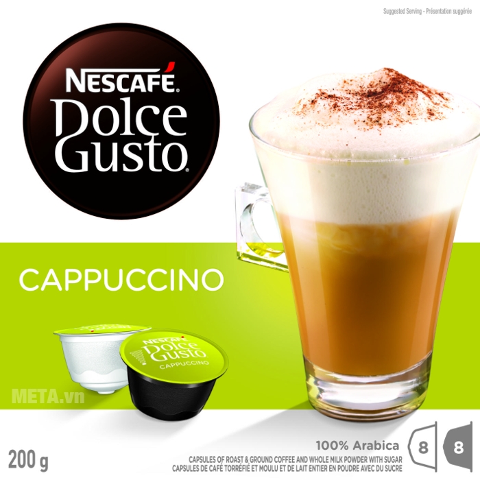 Viên nén cà phê vị cà phê sữa Nescafe Dolce Gusto – Cappuccino béo mịn nức lòng người dùng