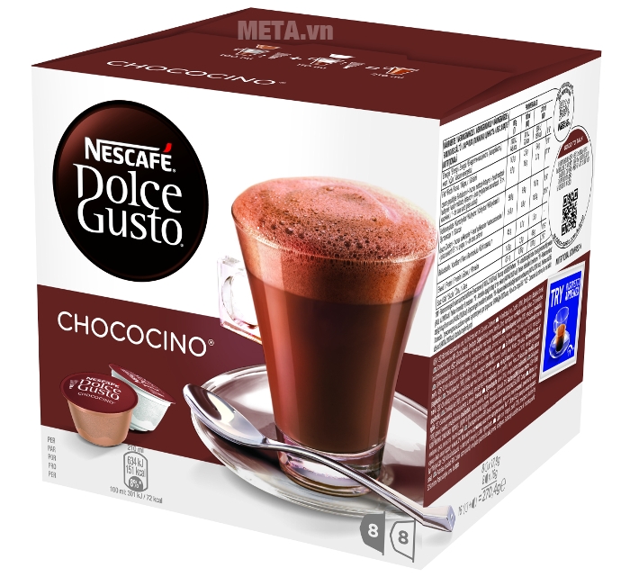 Viên nén cà phê Capsule vị socola sữa Nescafe Dolce Gusto - Chococino đậm đà hương vị ngọt ngào