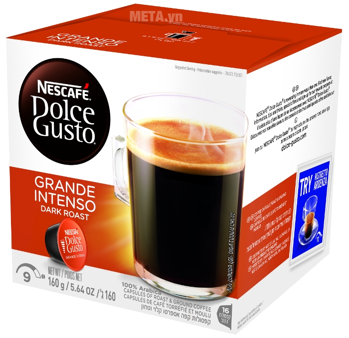 Viên nén cà phê rang xay Nescafe Dolce Gusto - Grande Intenso 16 viên