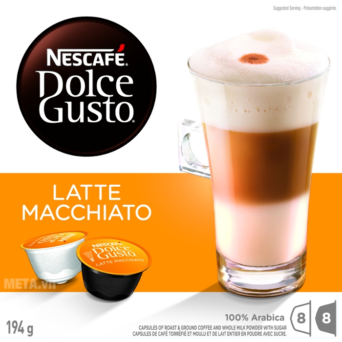 Viên nén cà phê vị cà phê sữa Nescafe Dolce Gusto – Latte Macchiato