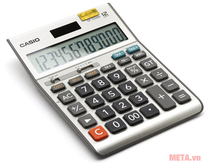 Máy tính Casio DF-120BM có hệ thống phím bền bỉ