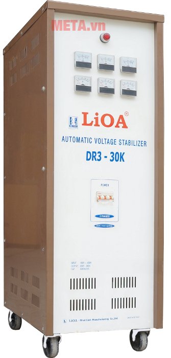 Ổn áp 3 pha Lioa 30KVA DR3 30K có dải điện áp rộng 