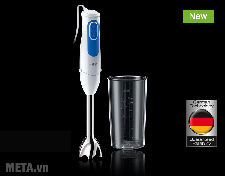 Máy xay sinh tố Braun MQ3000+ Smoothie có thiết kế cầm tay tiện lợi 