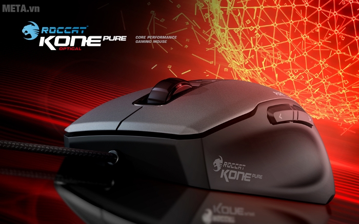 Chuột Gaming Kone Pure Optical khoác lên mình ngoại hình mạnh mẽ