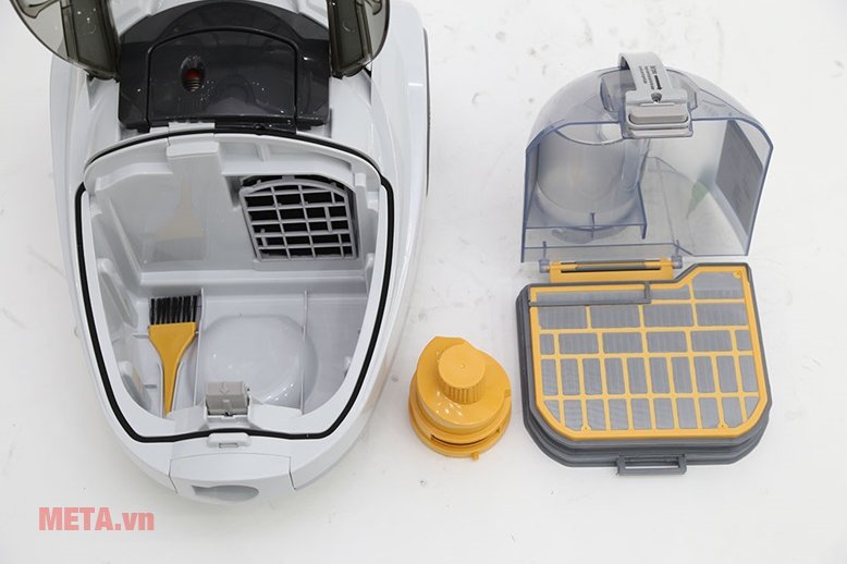 Máy hút bụi Hitachi CV - SH18 với thùng chứa bụi 