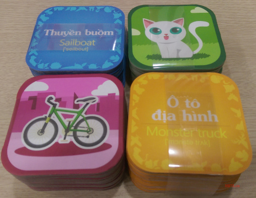 Bộ thẻ học tiếng Anh bằng 96 hình 3D trên smartphone eKids