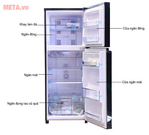 Thiết kế chi tiết tủ lạnh Panasonic inverter 188 lít NR-BA228PKVN Thiết kế chi tiết tủ lạnh Panasonic inverter 188 lít NR-BA228PKVN