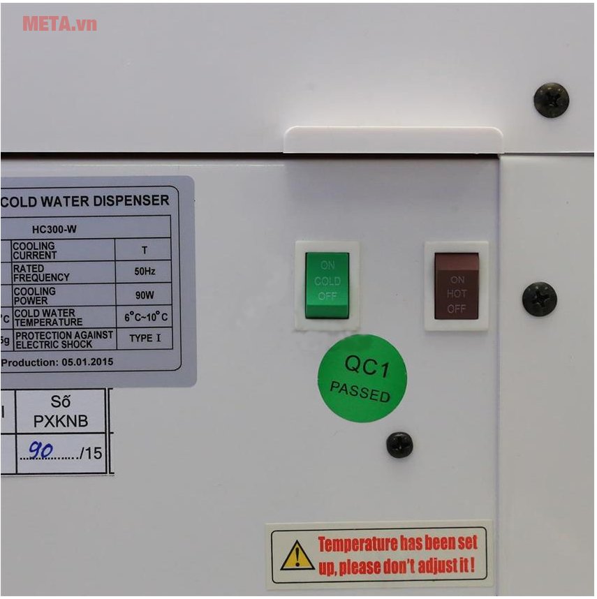 Cây nước nóng lạnh Karofi hút bình HC300-W dễ sử dụng 