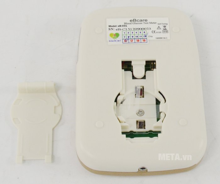 Máy đo đường huyết eBcare dùng pin lithium CR2 (DC 3V) dễ mua Máy đo đường huyết eBcare dùng pin lithium CR2 (DC 3V) dễ mua