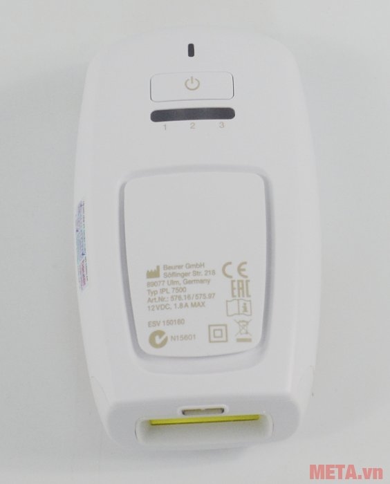 Máy triệt lông cá nhân Beurer IPL7500 có 3 mức cường độ ánh sáng Máy triệt lông cá nhân Beurer IPL7500 có 3 mức cường độ ánh sáng