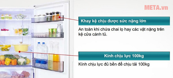 Khay kính chịu lực giúp bạn để được nhiều đồ, kể cả những hộp nặng