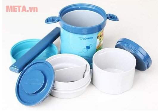 Cặp lồng cơm giữ nhiệt Zojirushi SL-MEE07-AB có 2 ngăn 