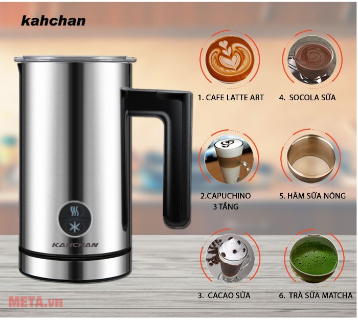 Máy đánh sữa tạo bọt Kahchan EP2188