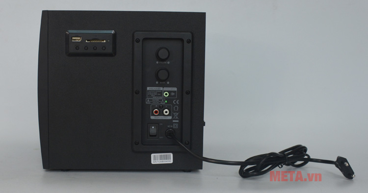 Mặt sau của loa máy tính Microlab M300BT