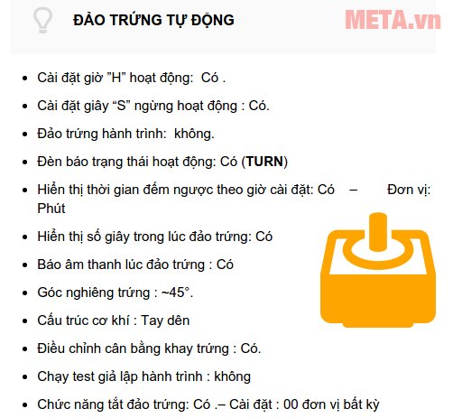 Máy ấp trứng Fuzzy VN LIN-50F có khả năng đảo trứng tự động 