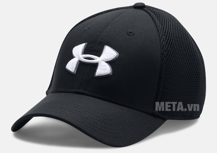 Mũ golf nam Mesh Stretch 2.0 Cap Under Armour 1273280 màu Black/White