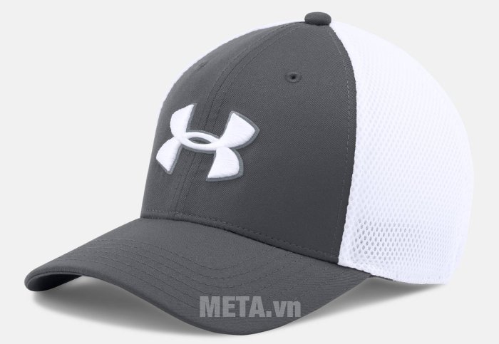 Mũ golf nam Mesh Stretch 2.0 Cap Under Armour 1273280 màu Graphite/White