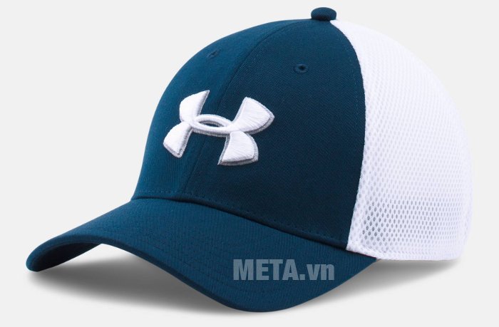 Mũ golf nam Mesh Stretch 2.0 Cap Under Armour 1273280 màu Academy/White