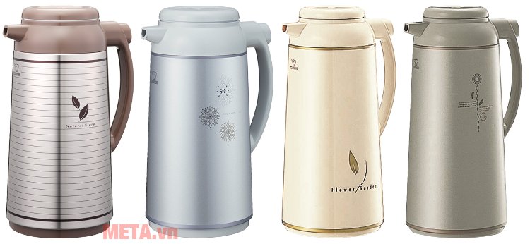 Bình thủy bấm rót Zojirushi AFFB-10 có 4 màu lựa chọn 