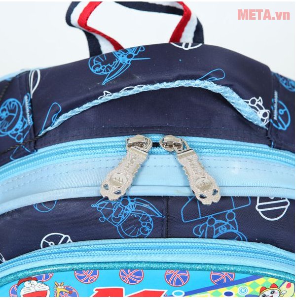 Balo mẫu giáo Miti BL1009MS - Doremon với khóa kéo không gỉ 