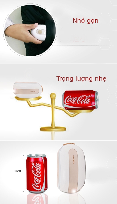 Thiết kế nhỏ gọn phù hợp để mang theo bên mình 