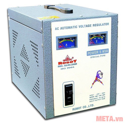 Ổn áp Robot SP09 5KVA sẽ tự động làm ổn định nguồn điện khi điện áp không ổn định