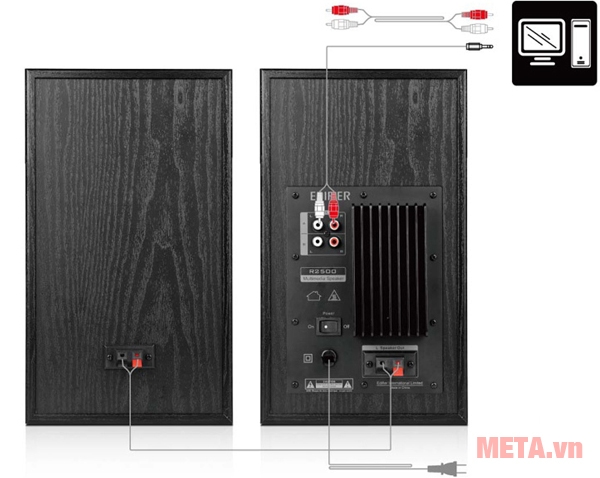 Loa có công kết nối dễ dàng với các thiết bị