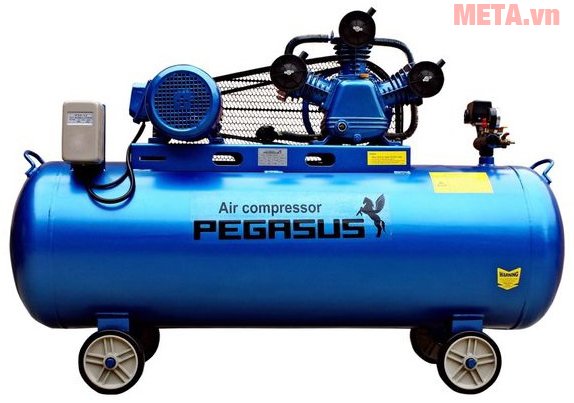 Máy nén khí Pegasus TM-W-0.36/8 có dung tích bình đựng khí 100 lít 