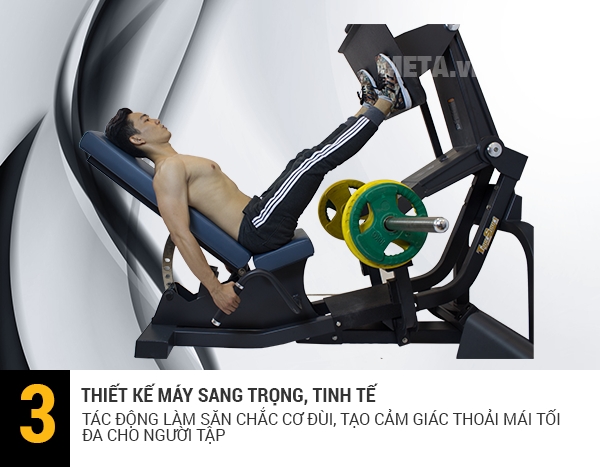 Máy tập đạp đùi Tiger Sport Premium TGP-460 phù hợp cho mọi đĩa tạ 