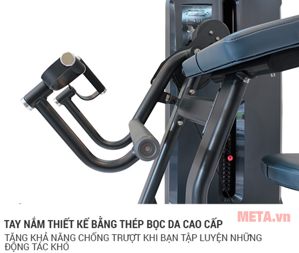 Máy có thiết kế tay nắm bằng da cao cấp