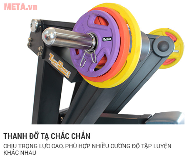 Máy có khả năng chịu trọng lực cao phù hợp với nhiều mức luyện tập