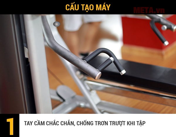 Tay cầm chắc chắn không trơn trượt 