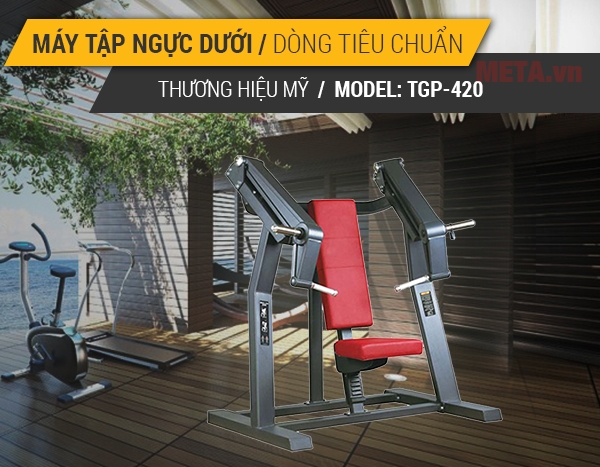 Máy tập ngực trước giúp nâng cơ nhanh chóng