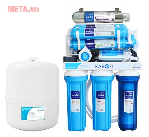 Máy lọc nước Karofi tiêu chuẩn SRO 9 cấp lọc KSI90 (Vỏ tủ IQ)