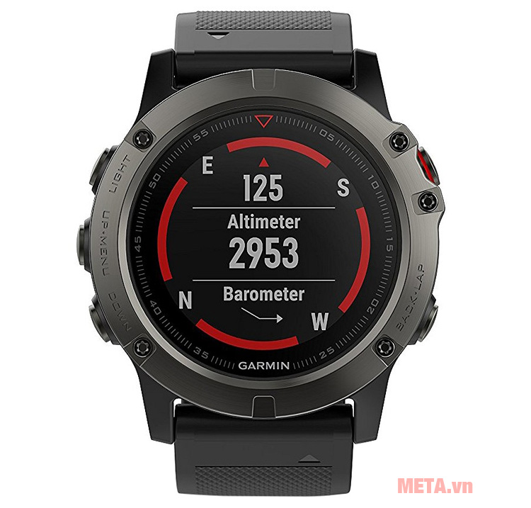 Vòng đeo tay theo dõi sức khỏe Garmin Fenix 5X có chức năng đo nhịp tim 