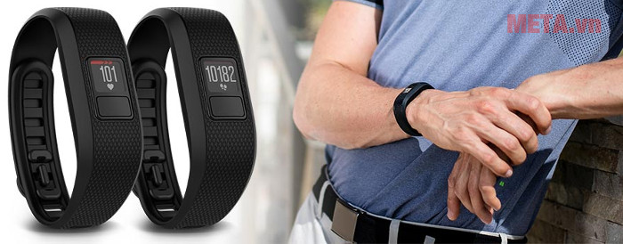 Vòng đeo tay theo dõi sức khỏe Garmin Vivofit 3 nhắc nhở bạn vận động hàng ngày Vòng đeo tay theo dõi sức khỏe Garmin Vivofit 3 nhắc nhở bạn vận động hàng ngày