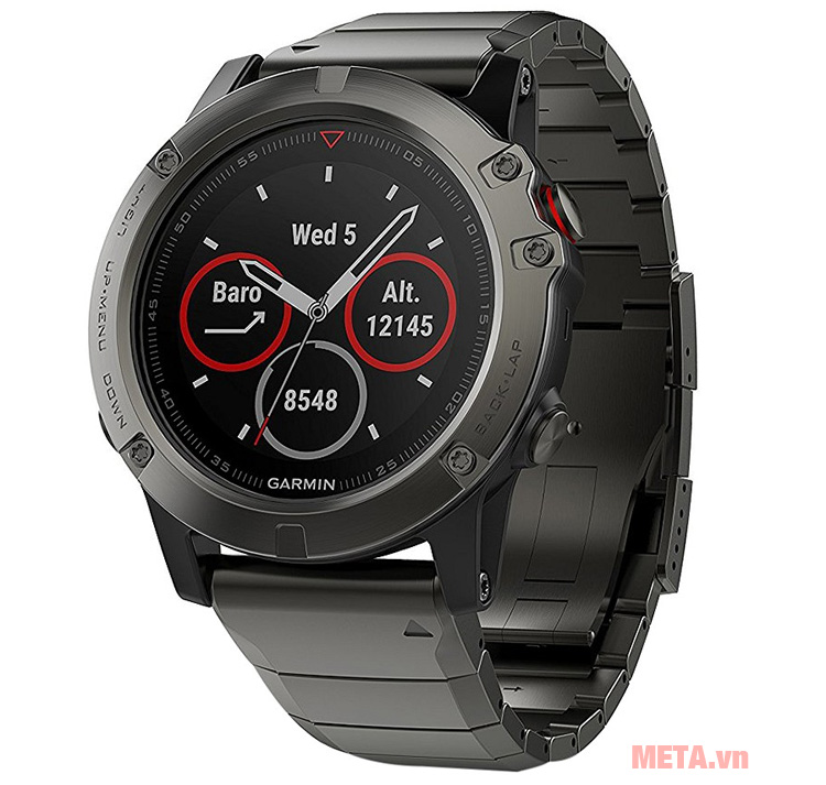  Vòng đeo tay theo dõi sức khỏe Garmin Fenix 5 Sate Gray có thiết kế thời trang