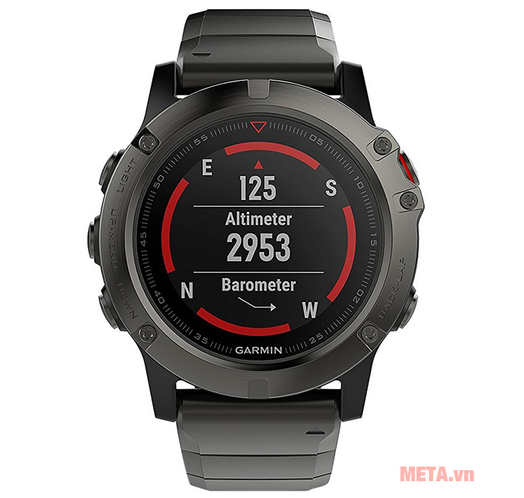  Vòng đeo tay theo dõi sức khỏe Garmin Fenix 5 Sate Gray phù hợp với người yêu thích thể thao