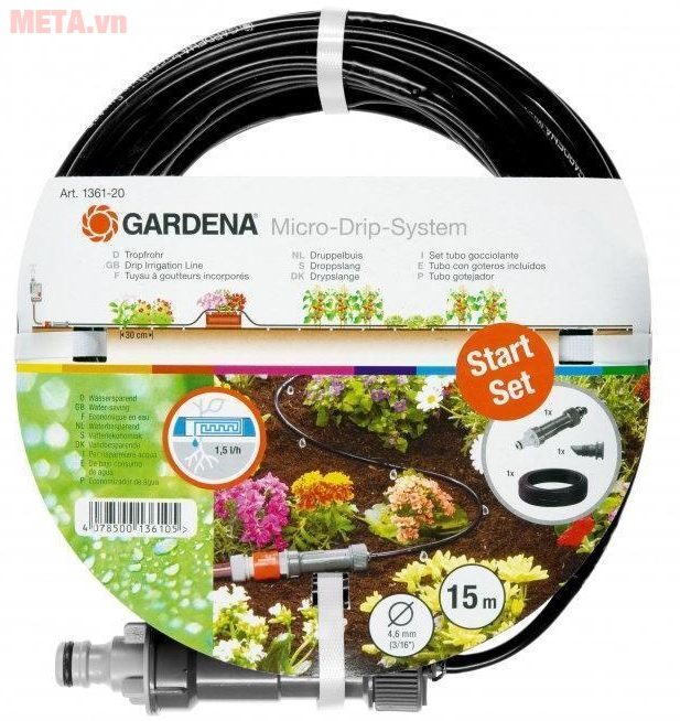 Bộ dây tưới tự động 3/16 (15m) Gardena 01361-20